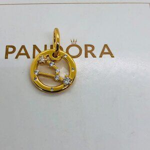 ✨🔥Pandora Diamond Halo Taurus Charm Constellation Zodiac Pendant Gift